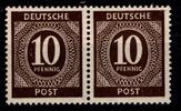 Alliierte Besetzung Alliierte Besetzung 918 b postfrisch Paar, Farbgeprüft Arge MiNr. 918 b postfrisch Paar, Farbgeprüft Arge -