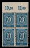 Alliierte Besetzung Alliierte Besetzung 924 d P OR ndgz postfrisch 4er Block, Befund Arge MiNr. 924 d P OR ndgz postfrisch 4er Block, Befund Arge -