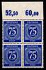Alliierte Besetzung Alliierte Besetzung 934 bb P OR ndgz postfrisch 4er Block, geprüft Arge MiNr. 934 bb P OR ndgz postfrisch 4er Block, geprüft Arg -