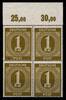 Alliierte Besetzung Alliierte Besetzung 937 d P OR ndgz postfrisch 4er Block, Befund Arge MiNr. 937 d P OR ndgz postfrisch 4er Block, Befund Arge -