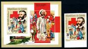 Guinea Guinea 1343 + Block 396 B postfrisch Rotes Kreuz MiNr. 1343 + Block 396 B postfrisch Rotes Kreuz -