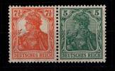 Deutsches Reich Deutsches Reich W 6 ab mit Falz MiNr. W 6 ab mit Falz -