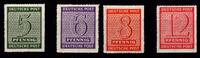 SBZ SBZ 116-119 D x postfrisch MiNr. 116-119 D x postfrisch -