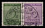 SBZ SBZ W Zd 14 gestempelt Zusammendruck MiNr. W Zd 14 gestempelt Zusammendruck -
