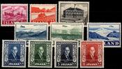   Island Island Jahrgang 1952 postfrisch mit Mi.Nr.: 275-284 MiNr. Jahrgang 1952 postfrisch mit Mi.Nr.: 275-284 