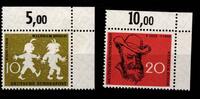 BRD Bund BRD Bund 281-282 postfrisch vom Eckrand MiNr. 281-282 postfrisch vom Eckrand -
