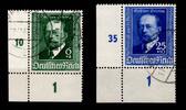 Deutsches Reich Deutsches Reich 760-761 gestempelt vom Eckrand MiNr. 760-761 gestempelt vom Eckrand -
