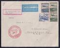    Deutsches Reich 602, 606, 607, auf Brief Zeppelin 1. Nordamerikafahrt 