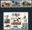Sierra Leone Sierra Leone 827-829 + Bl 33 postfrisch Olympia MiNr. 827-829 + Bl 33 postfrisch Olympia -