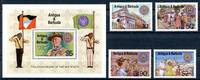 Antigua und Barbuda Antigua und Barbuda 678-681 + Block 64 postfrisch Pfadfinder MiNr. 678-681 + Block 64 postfrisch Pfadfinder   
