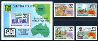 Sierra Leone Sierra Leone 1046-1049 + Block 70 postfrisch Pfadfinder MiNr. 1046-1049 + Block 70 postfrisch Pfadfinder -