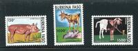 Burkina Faso Burkina Faso 1323-1325 postfrisch Tiere MiNr. 1323-1325 postfrisch Tiere -