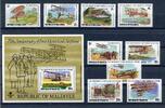 Malediven Malediven 740-748 + Block 48 postfrisch Flugzeuge MiNr. 740-748 + Block 48 postfrisch Flugzeuge -