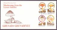 Grenada/ Grenadinen Grenada/ Grenadinen 771-74 Pilze Ersttagesbrief/FDC MiNr. 771-74 Pilze Ersttagesbrief/FDC -