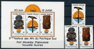 franz. Polynesien franz. Polynesien 309-311 + Bl 5 postfrisch Kunst MiNr. 309-311 + Bl 5 postfrisch Kunst -