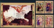 Antigua und Barbuda Antigua und Barbuda 915-918 + Bl 104 postfrisch Weihnachten MiNr. 915-918 + Bl 104 postfrisch Weihnachten -