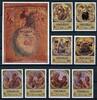 Anguilla Anguilla 577-584 + Bl 54 postfrisch Kunst MiNr. 577-584 + Bl 54 postfrisch Kunst -