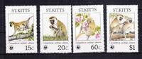 St. Kitts St. Kitts 184-187 postfrisch Meerkatzen WWF MiNr. 184-187 postfrisch Meerkatzen WWF -