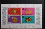 Hongkong Hongkong Block 57 mit 834-837 postfrisch Jahr des Tigers MiNr. Block 57 mit 834-837 postfrisch Jahr des Tigers -