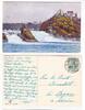 AK Schaffhausen Rheinfall Schloss Laufen 1913 gebraucht -