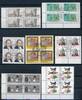 Bund Lot 4er Blöcke 80er Jahre zentr. Bund Lot 4er Blöcke 80er Jahre zentr. gestempelt gestempelt -