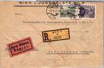   &Ouml;sterreich 506, 509 auf Brief Einschreiben Eilbote Express  9,00 EUR  Excl. 1,50 EUR Verzending