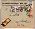   &Ouml;sterreich 461 u.a. auf Brief Einschreiben Ausland  8,00 EUR  Excl. 1,50 EUR Verzending
