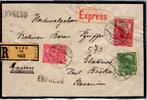   &Ouml;sterreich 142, 144, 151 auf Brief Einschreiben Express  10,00 EUR  Excl. 1,50 EUR Verzending