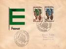   Frankreich 1157-1158 als Ersttagsbrief CEPT 1957  5,00 EUR  Excl. 1,50 EUR Verzending