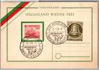   BRD Bund 152 u.a auf Ausstellungskarte Helgoland  6,00 EUR  Excl. 1,50 EUR Verzending