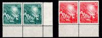 BRD Bund  BRD Bund 111-112 im Paar postfrisch Eckrand + Unterrand MiNr. ... 50,00 EUR  Excl. 1,50 EUR Verzending