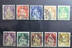 Schweiz Schweiz 101-110 gestempelt MiNr. 101-110 gestempelt -