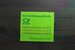 Berlin Berlin MH 13b Pf V oZ postfrisch Markenheftchen Plattenfehler MiNr. MH 13b Pf V oZ postfrisch Markenheftchen Plattenfehler   