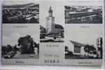 AK Bebra Bahnhof, Rathaus, Kath. Kirche Mehrbildkarte gebraucht -
