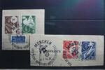 BRD BRD 167-170 gestempelt auf Postkartenausschnitt Bundesrepublik MiNr. 167-170 gestempelt auf Postkartenausschnitt Bundesrepublik -