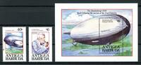 Antigua + Barbuda Antigua + Barbuda 1700-1701 + Bl 246 postfrisch Zeppelin MiNr. 1700-1701 + Bl 246 postfrisch Zeppelin -
