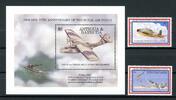 Antigua + Barbuda Antigua + Barbuda 1875-1876 + Bl 273 postfrisch Flugzeuge MiNr. 1875-1876 + Bl 273 postfrisch Flugzeuge -
