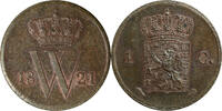 Nederland 1 Cent 1821 1 Cent 1821 U Koning Willem I 1815–1840 vz+ 260,00 EUR  Excl. 8,95 EUR Verzending