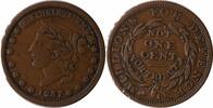 US Token 1837 Hard Times Token Liberty Head HT-46 VF Uncertified -