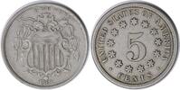 US Nickel 1868 Rev 68 Shield Nickel Var 1 FS-901 EF Uncertified None -