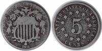 US Nickel 1872 Shield Nickel AG Uncertified None -
