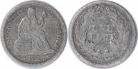 US Dime 1873 Liberty Seated Silver Dime Arrows EF Uncertified #1149 None -