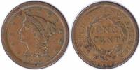 US Cent 1855 Large Cent VF Uncertified None -