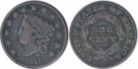 US Cent 1831 Large Cent Large Letters VF Uncertified #221 None -