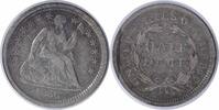 US Half Dime 1856 Liberty Seated Silver Half Dime VF Uncertified None -
