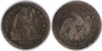 US Quarter 1858 Liberty Seated Silver Quarter VG Uncertified None -