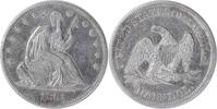 US Half Dollar 1861 Liberty Seated Half Dollar EF Uncertified #827 None -