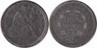 US Dime 1857-O Liberty Seated Silver Dime VF Uncertified None -
