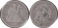 US Quarter 1845/5 Liberty Seated Silver Quarter RPD FS-301 VG Uncertified #929 None -