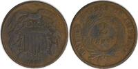 US Two Cent 1865 Two Cent Piece F Uncertified None -